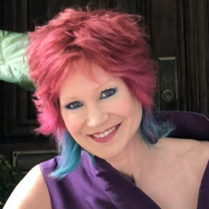 West Village Model Karen Rempel with Fuschia and Turquoise Hair