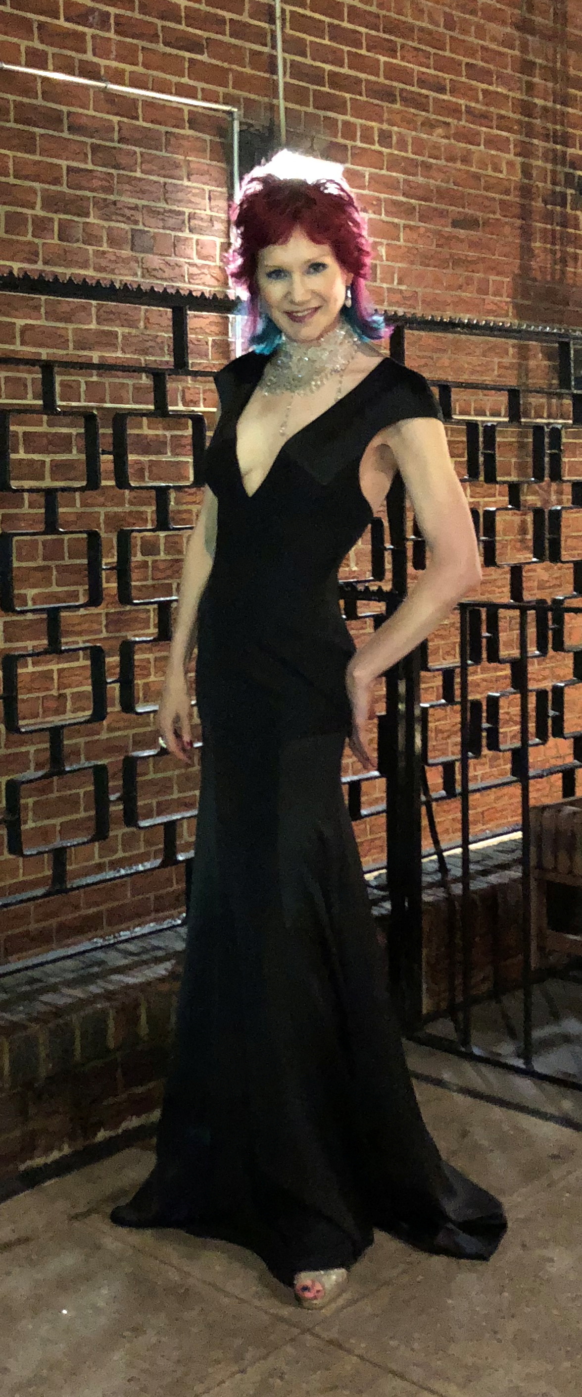 Karen's Quirky Style - West Village Model Karen Rempel in gown by Engineered by Andrea T
