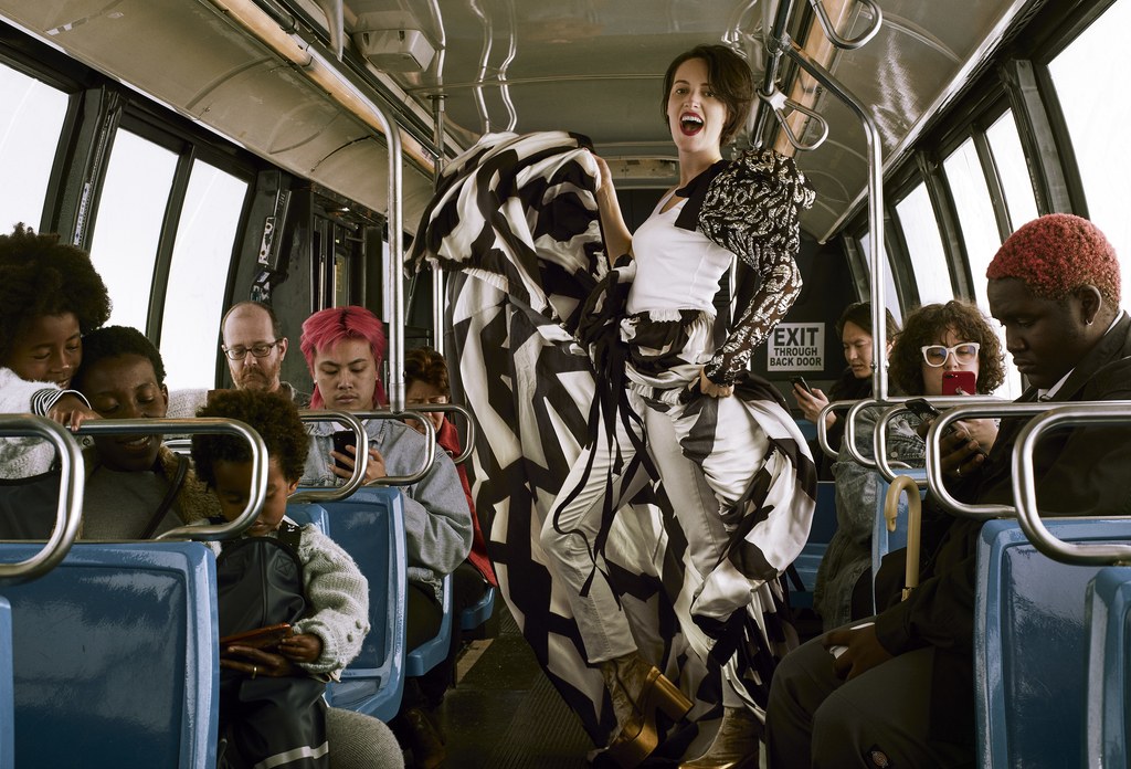 Karen's Quirky Style - Bus Shot with Phoebe Waller-Bridge