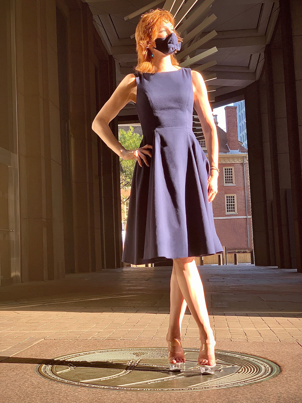 West Village Model Karen Rempel in Engineered by Andrea T bespoke dress - Karen's Quirky Style