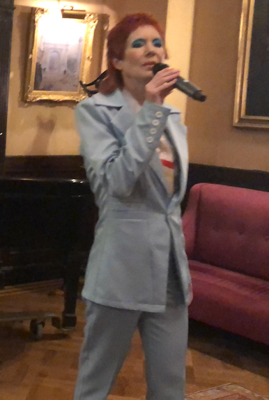 West Village Model Karen Rempel performing as David Bowie