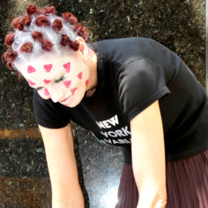 West Village Model Karen Rempel Demonstrates Rona's Droop