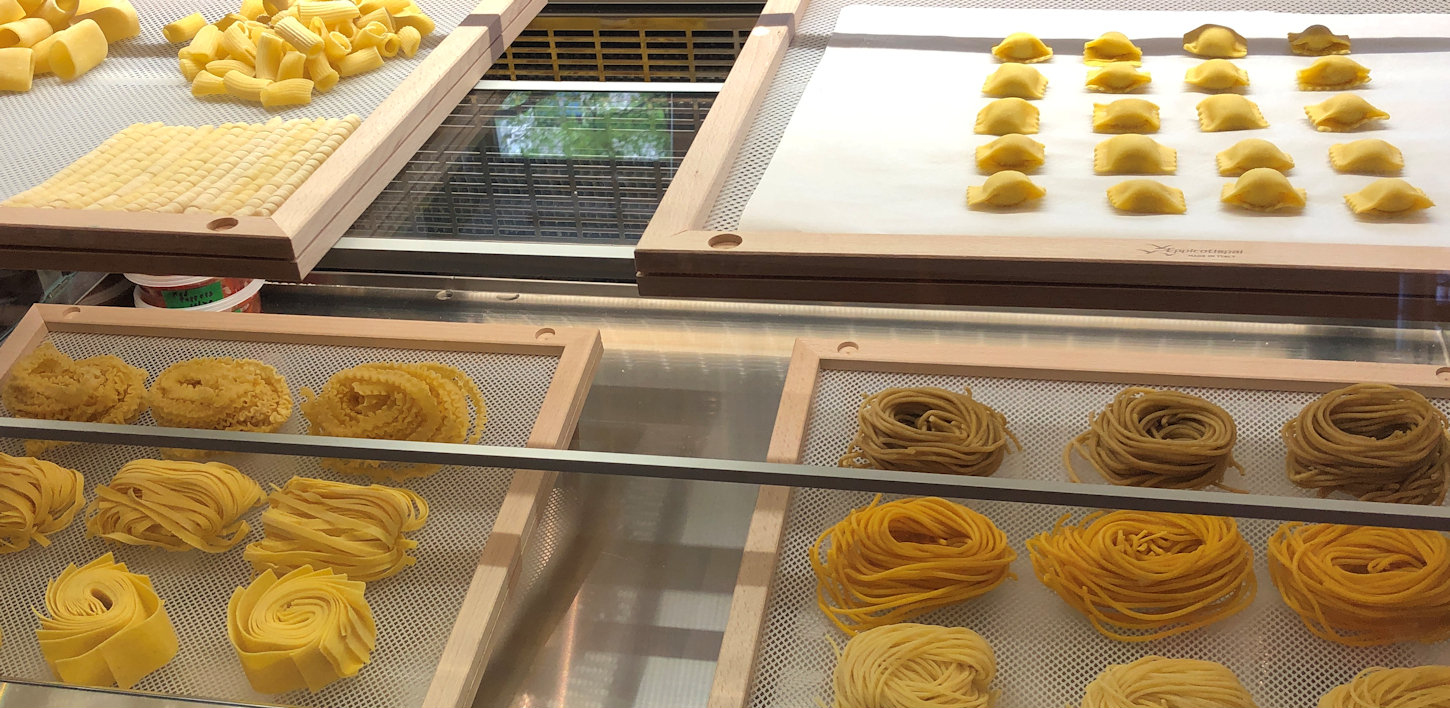 House-made pasta at Travelers Poets & Friends