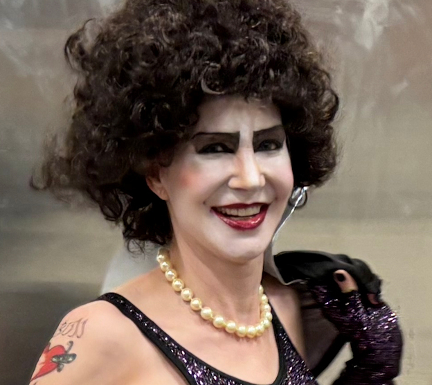 Manhattan model Karen Rempel as Frank'n'Furter from the Rocky Horror Picture Show