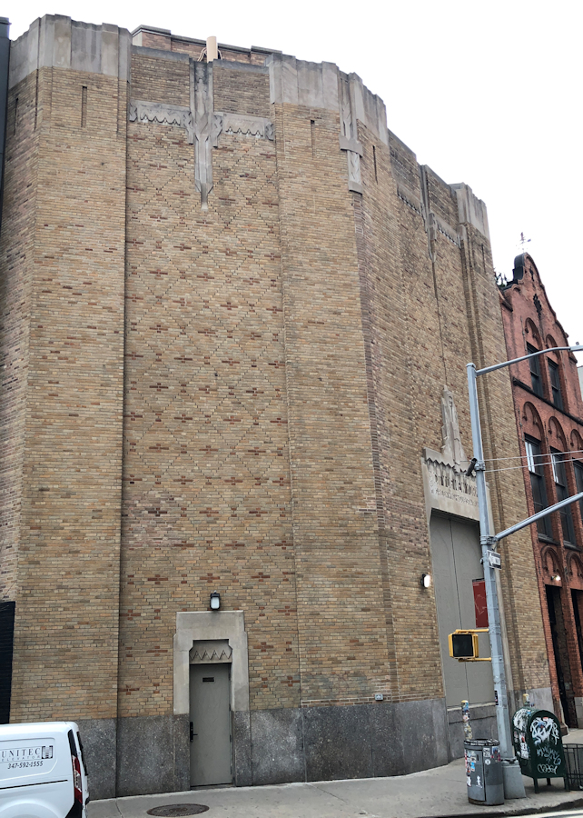 Side view of Substation 235 from Greenwhich Avenue