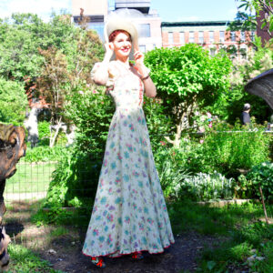New York Model in Elizabeth Street Garden, Lower East Side