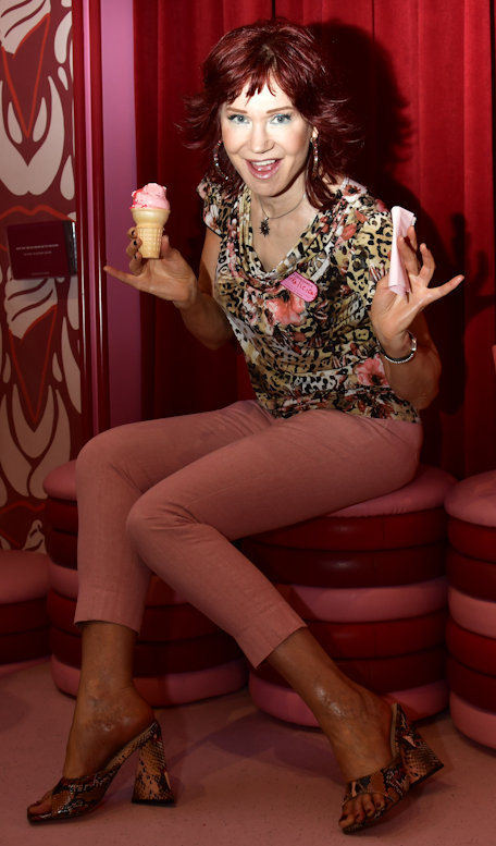 Manhattan Model Karen Rempel at the Museum of Ice Cream in Soho