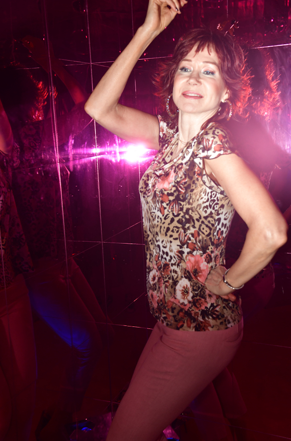 Manhattan Model Karen Rempel at the Museum of Ice Cream in Soho