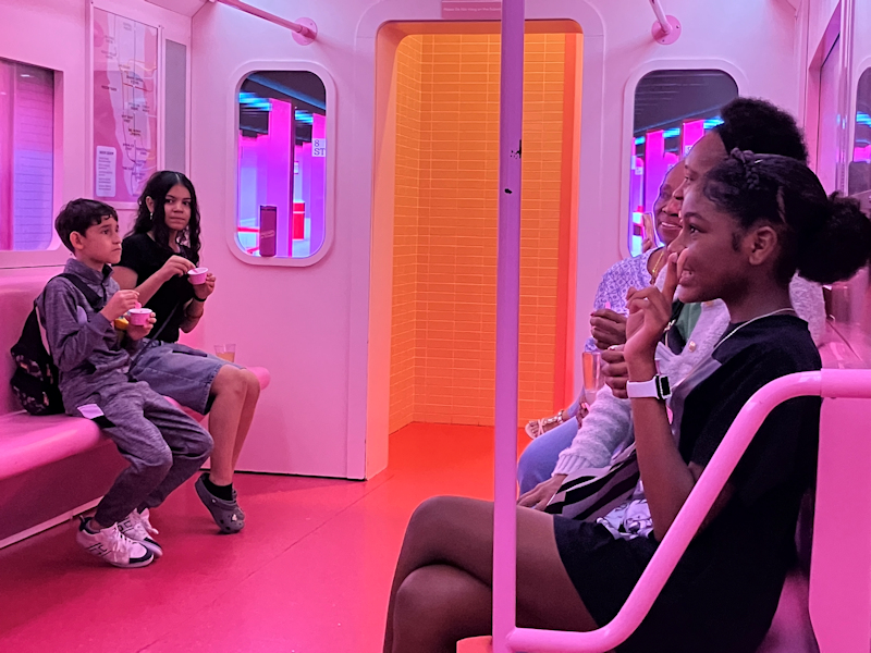 Ice cream subway ride at MOIC