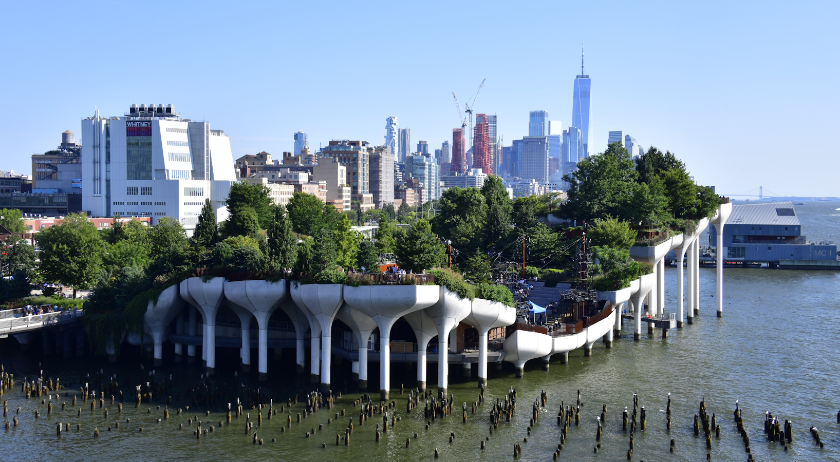 Little Island as viewed from Pier 57