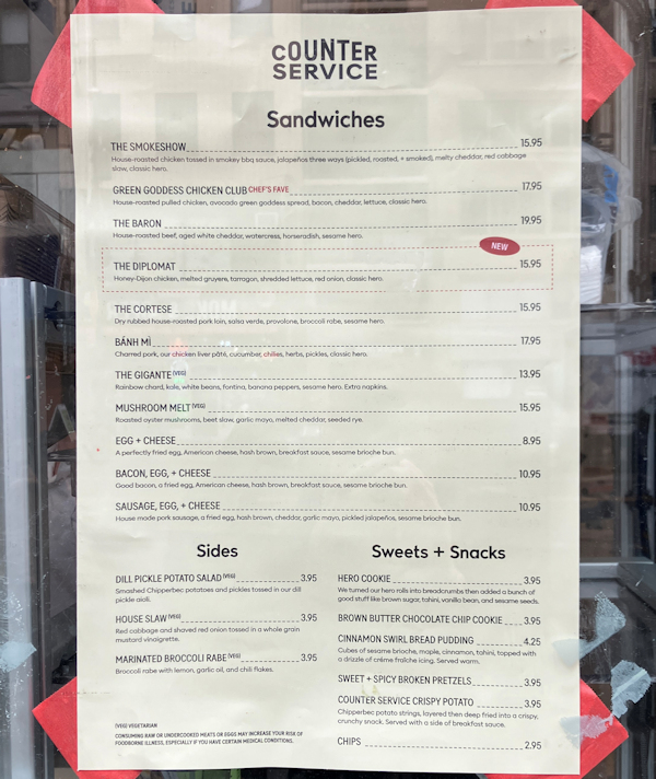 Counter Service Menu Dec 2025