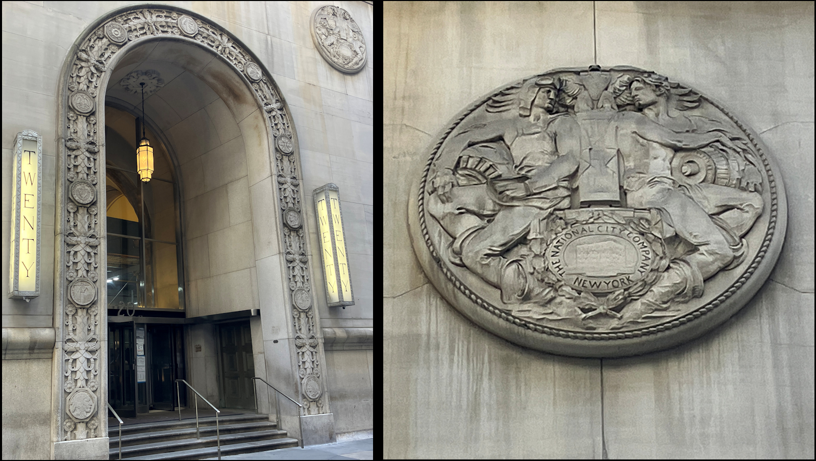 Carvings from National City Bank