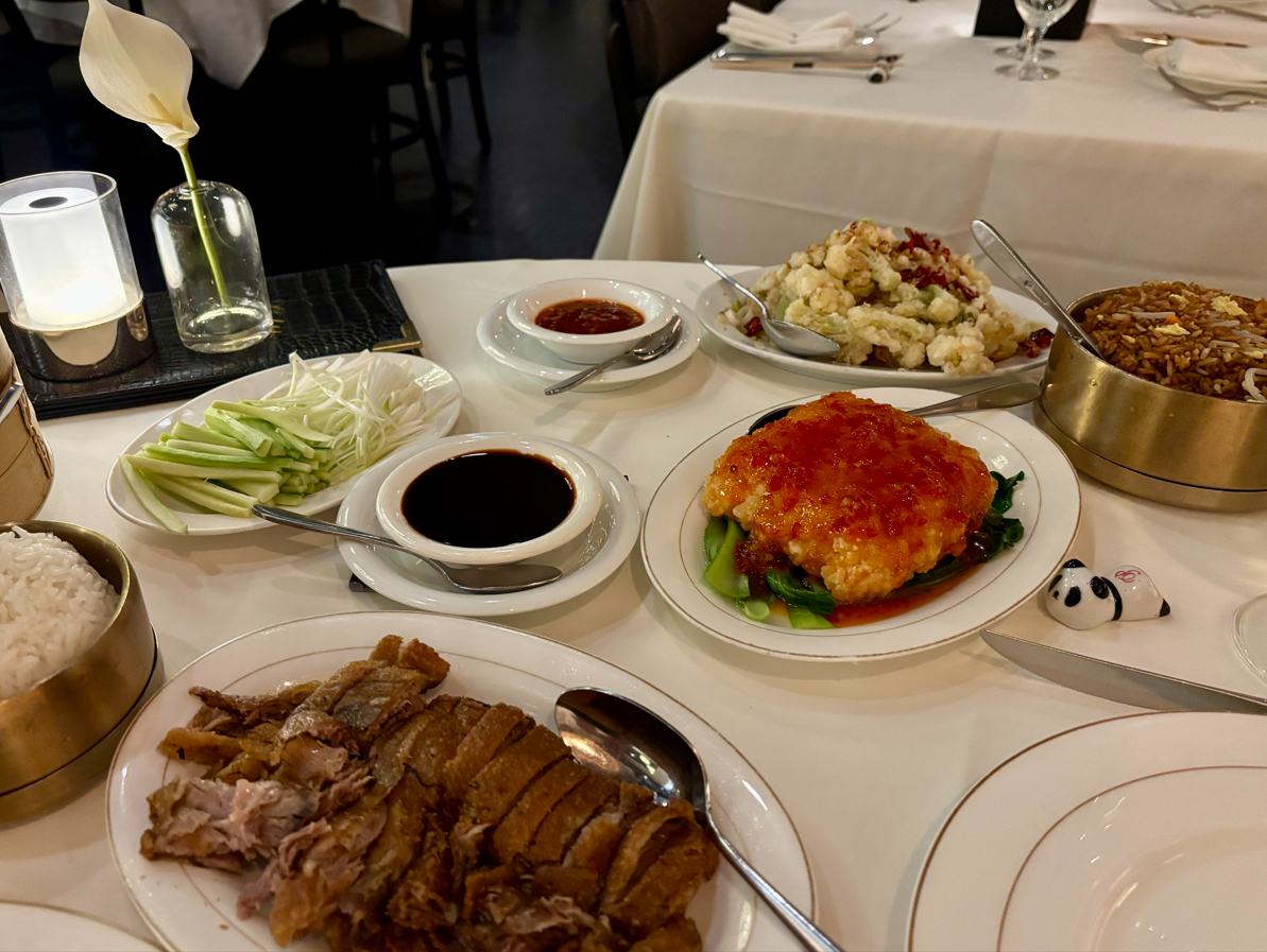 Philippe Chow's array of dishes