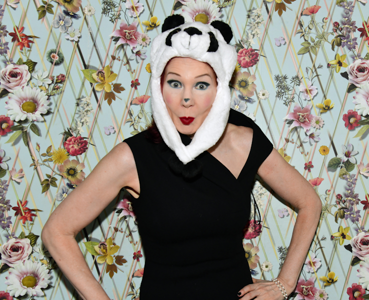 Karen Rempel in panda hat